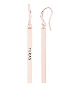  Rose Gold State Bar Earrings