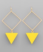  Triangle & Square Earrings