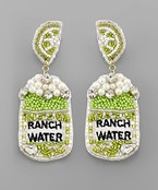  Ranch Water Can Beads Earrings