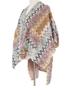  Multi Knit Chevron Shawl