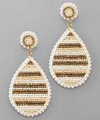  Beaded Teardrop Earrings