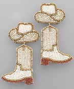  Cowboy Hat & Boots Earrings