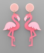  Acrylic Flamingo Earrings