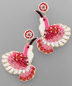  Beaded Humming Bird Earrings