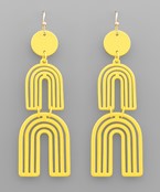 Color Coated 2 Arch Earrings
