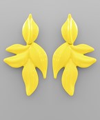  Color Coated Leaf Earrings