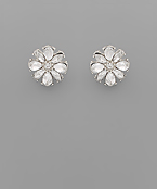  Flower Glass Earrings