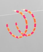  Rubber & Metal Bead Hoops