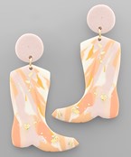  Clay Marble Boots Earrings
