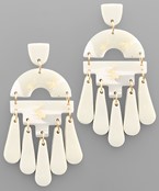  Clay Geometric & Tassel Earrings