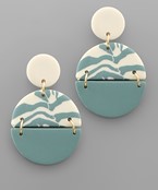  Clay 2 Half Circle Earrings