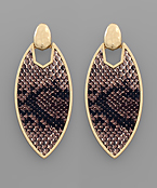  Snake Marquise Earrings