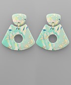  Clay Open Trapezoid Earrings