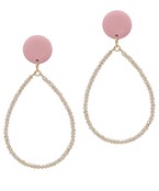  Clay & Beaded Teardrop Earrings