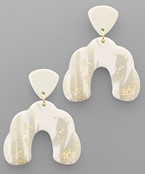  Clay Marble Arch Earrings
