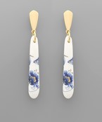  Chinoiserie Bar Drop Earrings
