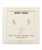 Angel Wing Stud Earrings