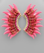  Sequin & Glass Wing Earrings