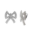  Ribbon Crystal Clip Ons