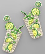  Lime Cocktail Earrings