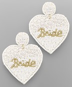  Bride Heart Beads Earrings