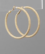  Textured 50mm Hoops