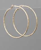  50mm Carved Texture Hoops
