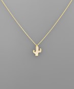  Shell Cactus Gold Dipped Necklace