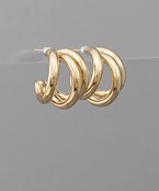  Bold 3 Row Hoops
