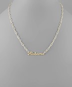  State Pendant Necklace