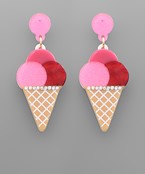  Acrylic Ice Cream Earrings