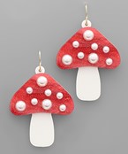 Acrylic Mushroom Earrings