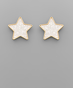  Small Glitter Star Earrings