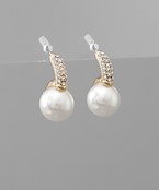  Stone Pearl Earrings