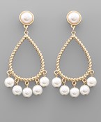  Pearl Dangle Teardrop Earrings