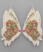  Beaded Butterfly Pair Earrings
