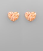  Acrylic Heart Earrings