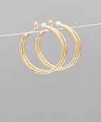  28mm Double Circle Hoops