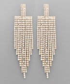  Rhinestone Fringe Earrings