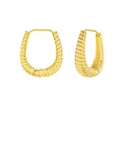  Textured Oval Huggie