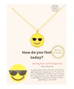  Emoji Smiling with Sunglasses Face Necklace
