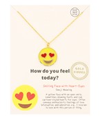  Emoji Heart Eyes Face Necklace