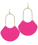  Color Coated Fan Earrings