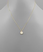  CZ Gold Dipped Crystal Necklace