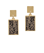  Snake Rectangle Earrings