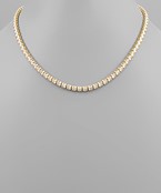  4mm Brass Cup Chain Necklace