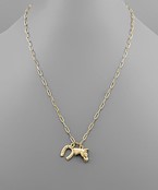  Horse Head & Hoof Chain Necklace