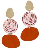  Color Coated 3 Geometric Earrings