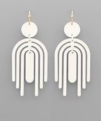  Color Coated Arch Earrings
