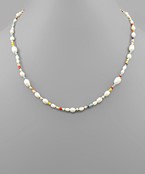  Pearl & Color Beads Necklace
